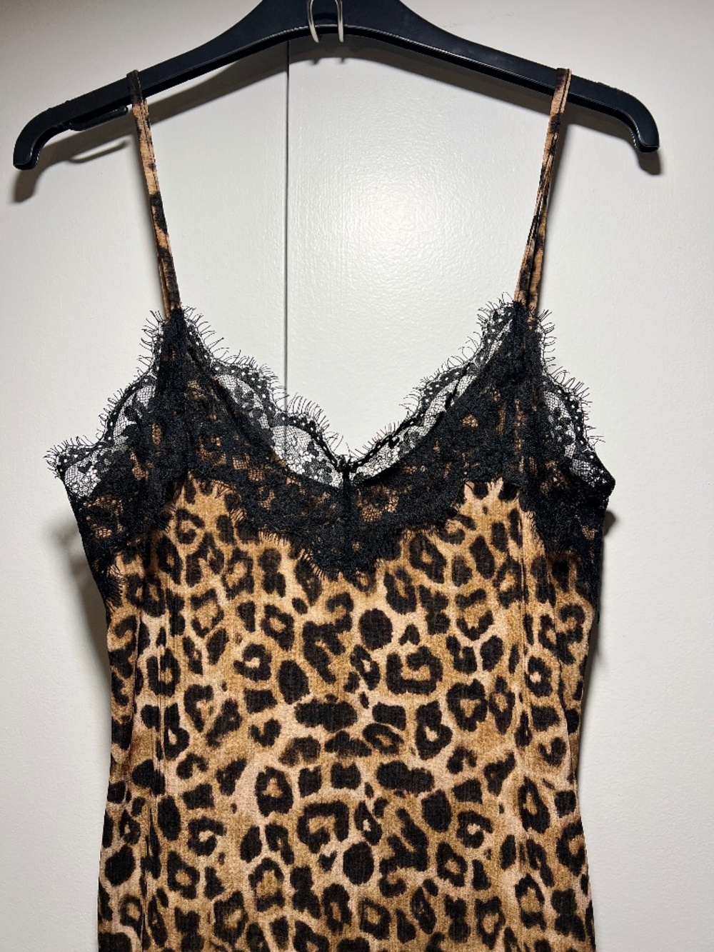 ZARA - Leopard and Lace Cami - S